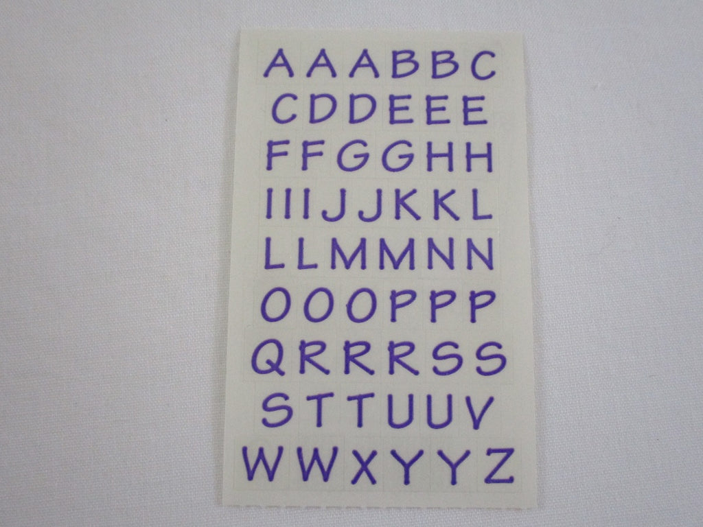 Mrs Grossman Alphabitsy Purple Sticker Sheet / Module - Vintage & Collectible 2000