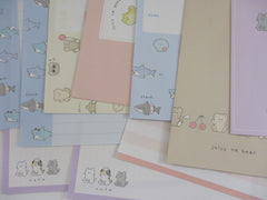 Cute Kawaii Kamio Juicy Na Bear Cherry Pome Neko Cat Shark Letter Sets - Stationery Writing Paper Envelope