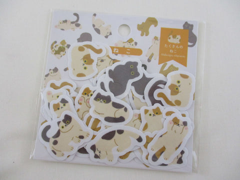 Cute Kawaii World Craft mrfs Flake Stickers Sack - Cat Kitten - for Journal Agenda Planner Scrapbooking Craft