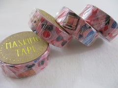 Cute Kawaii W-Craft Washi / Masking Deco Tape - Girls Dressed Up Party Heels - for Scrapbooking Journal Planner Craft