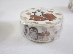 Cute Kawaii BGM Washi / Masking Deco Tape - Animal ♥ Food series - Chocolate Penguin - for Scrapbooking Journal Planner Craft