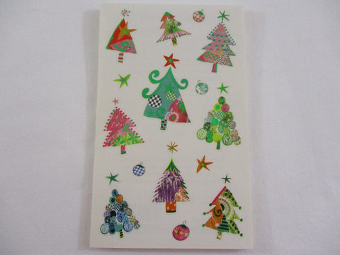 Mrs Grossman Turnowsky Christmas Trees Sticker Sheet / Module - 4 x 6.5 in - Vintage & Collectible 2013