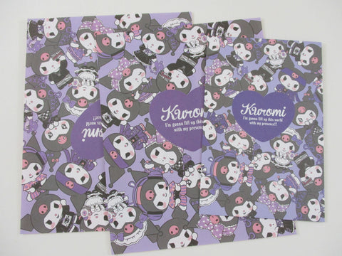 Cute Kawaii Kuromi 2022 Letter Set - Writing Papers Envelope