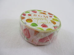 Cute Kawaii BGM Washi / Masking Deco Tape - Summer Limited series - Fresh Fruits - for Scrapbooking Journal Planner Craft