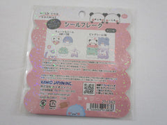 Cute Kawaii Kamio with you Animal Dino Panda Shark Flake Stickers Sack - for Journal Planner Craft Scrapbook Agenda
