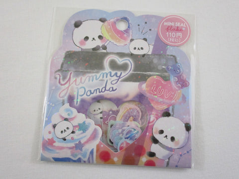 Cute Kawaii Crux Yummy Panda #luv Flake Stickers Sack - for Journal Planner Craft Scrapbook Agenda