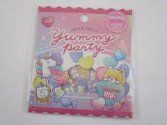 Cute Kawaii Crux Yummy Party Dog Hedgehog Sweet Candies Flake Stickers Sack - for Journal Planner Craft Scrapbook Agenda