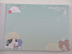 Cute Kawaii Q-Lia Penguin Bear Seal Cow Bird Cherry Cold Drink 4 x 6 Inch Notepad / Memo Pad - Stationery Designer Paper Collection