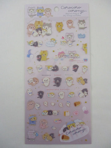 Cute Kawaii San-X CorocorocoroNya Cat Bunny Sticker Sheet 2023 - A - for Planner Journal Scrapbook Craft