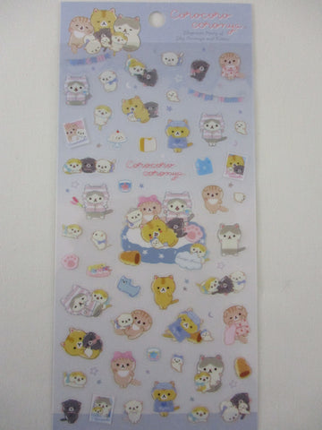 Cute Kawaii San-X CorocorocoroNya Cat Bunny Sticker Sheet 2023 - B - for Planner Journal Scrapbook Craft