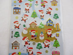 Cute Kawaii MW - Winter Collection - Christmas Santa Sticker Sheet - for Journal Planner Craft Scrapbook Organizer Calendar Notebook