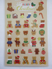 Cute Kawaii MW - Winter Collection - Christmas Bear Sticker Sheet - for Journal Planner Craft Scrapbook Organizer Calendar Notebook