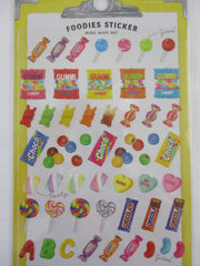 Cute Kawaii Mindwave Foodies Sticker Sheet - L - Candies Gummi Choco Oreo Marshmallow - for Journal Planner Craft