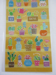 Cute Kawaii MW Green Plants Cactus Succulents Sticker Sheet - for Journal Planner Craft