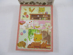 Cute Kawaii San-X Cat the Baker Neko no Panya Mini Notepad / Memo Pad - B - Vintage and Rare