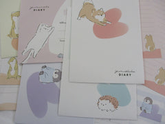 Crux Dog Hedgehog Penguin Cat Diary Letter Sets - Stationery Writing Paper Envelope