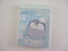 Cute Kawaii Q-lia Mugyutto Penguin Friends Mini Notepad / Memo Pad - Stationery Designer Paper Collection