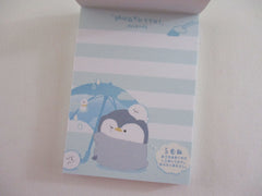 Cute Kawaii Q-lia Mugyutto Penguin Friends Mini Notepad / Memo Pad - Stationery Designer Paper Collection