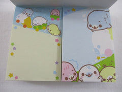 Cute Kawaii San-X Mamegoma Seal Mini Notepad / Memo Pad - H - 2009 Vintage