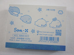 Cute Kawaii San-X Mamegoma Seal Mini Notepad / Memo Pad - K - 2008 Vintage