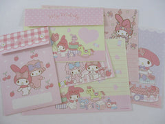 Cute Kawaii My Melody Sweet Smile Letter Sets - Penpal Stationery Writing Paper Envelope Set preowned