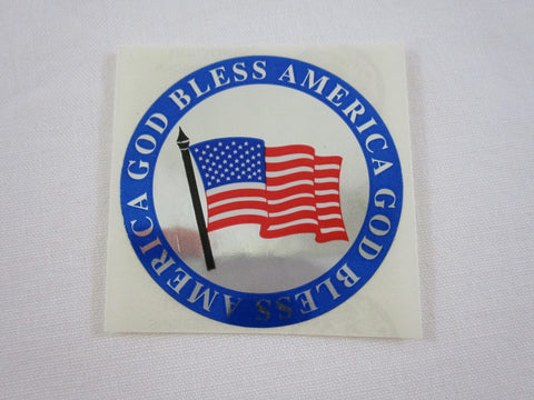 Sandylion America Flag Ribbon Shiny Sticker Sheet / Module - Vintage & Collectible