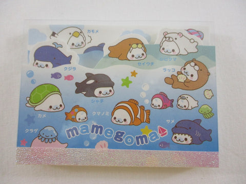 Cute Kawaii San-X Mamegoma Seal Mini Notepad / Memo Pad - T - 2009 Vintage
