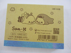 Cute Kawaii San-X Mamegoma Seal Mini Notepad / Memo Pad - Y - 2007 Vintage
