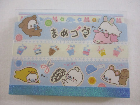 Cute Kawaii San-X Mamegoma Seal Mini Notepad / Memo Pad - AC - 2007 Vintage