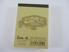 Cute Kawaii San-X Sumikko Gurashi Cafe Mini Notepad / Memo Pad - D - 2015 - Rare HTF