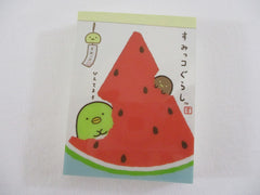 Cute Kawaii San-X Sumikko Gurashi Summer Mini Notepad / Memo Pad - D - 2014 - Rare HTF