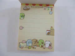 Cute Kawaii San-X Sumikko Gurashi Market Shops Mini Notepad / Memo Pad - A - 2016 - Rare HTF