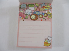 Cute Kawaii San-X Sumikko Gurashi Market Shops Mini Notepad / Memo Pad - B - 2016 - Rare HTF