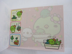 Cute Kawaii San-X Kappa Cactus Mini Notepad / Memo Pad - D - 2009 - Rare HTF