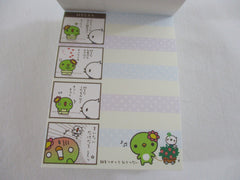 Cute Kawaii San-X Kappa Cactus Mini Notepad / Memo Pad - C - 2009 - Rare HTF