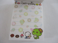 Cute Kawaii San-X Kappa Cactus Mini Notepad / Memo Pad - B - 2009 - Rare HTF