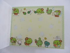 Cute Kawaii San-X Kappa Cactus Mini Notepad / Memo Pad - B - 2009 - Rare HTF