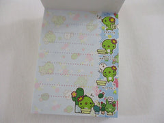 Cute Kawaii San-X Kappa Cactus Mini Notepad / Memo Pad - A - 2009 - Rare HTF