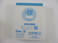 Cute Kawaii San-X Rilakkuma Blue Cloud Mini Notepad / Memo Pad - D - Rare HTF