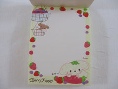 Cute Kawaii San-X Berry Puppy Mini Notepad / Memo Pad - D - 2009 - Rare HTF