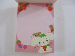 Cute Kawaii San-X Berry Puppy Mini Notepad / Memo Pad - C - 2009 - Rare HTF