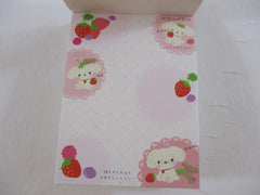 Cute Kawaii San-X Berry Puppy Mini Notepad / Memo Pad - B - 2009 - Rare HTF