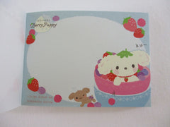 Cute Kawaii San-X Berry Puppy Mini Notepad / Memo Pad - A - 2009 - Rare HTF