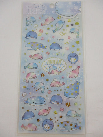 Cute Kawaii San-X Jinbesan Whale Sticker Sheet 2020 - A - for Planner Journal Scrapbook Craft