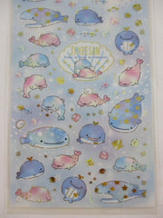 Cute Kawaii San-X Jinbesan Whale Sticker Sheet 2020 - A - for Planner Journal Scrapbook Craft