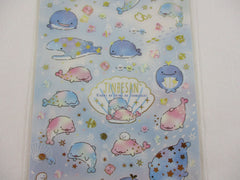 Cute Kawaii San-X Jinbesan Whale Sticker Sheet 2020 - A - for Planner Journal Scrapbook Craft