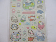 Cute Kawaii San-X Mamegoma Seal Sticker Sheet 2021 - A - for Planner Journal Scrapbook Craft