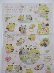 Cute Kawaii San-X Kokoro Araiguma Raccoon Sticker Sheet 2021 - B - for Planner Journal Scrapbook Craft