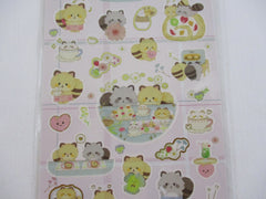 Cute Kawaii San-X Kokoro Araiguma Raccoon Sticker Sheet 2021 - B - for Planner Journal Scrapbook Craft