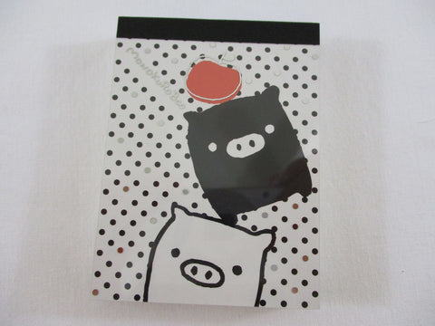 Cute Kawaii San-X MonokuRo Boo Piggy Mini Notepad / Memo Pad - A - 2008 - Rare HTF